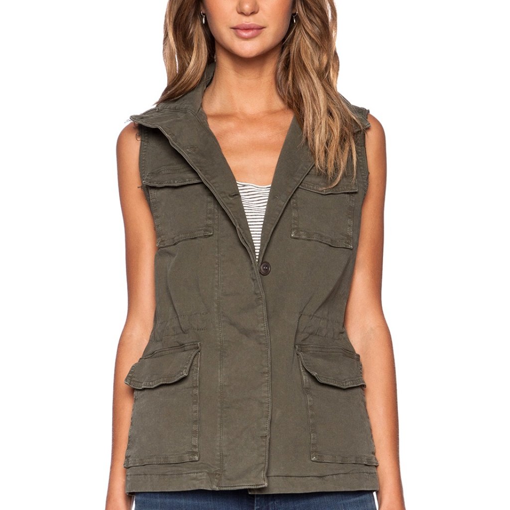 J Brand Arden Military Vest Jungle S Nwt 248